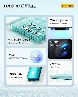 Spesifikasi Lengkap Realme C51 5G Spesifikasi Lengkap Realme C51 5G