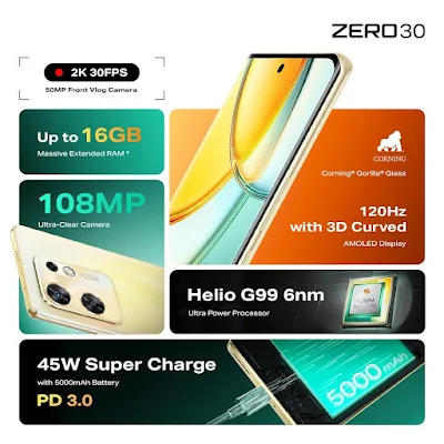 Spesifikasi Lengkap Infinix Zero 30 Spesifikasi Lengkap Infinix Zero 30