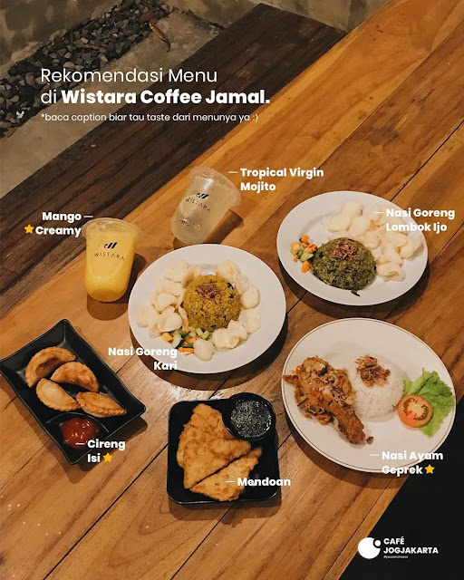 Menu di Wistara Coffee Jamal Menu di Wistara Coffee Jamal