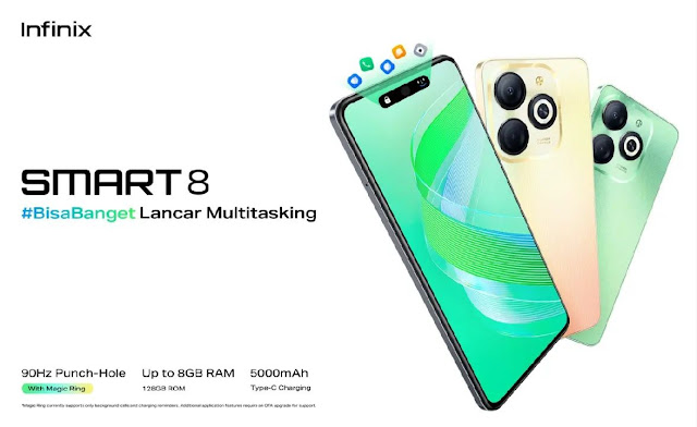 Infinix Smart 8 Spesifikasi & Harga Infinix Smart 8 Spesifikasi & Harga